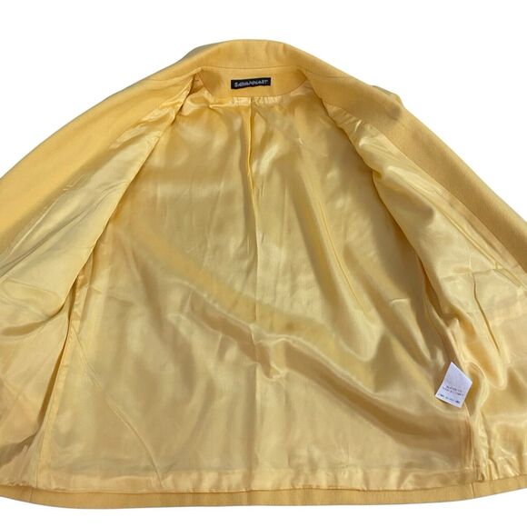 Savannah Blazer Womens 8P Jacket Yellow Wool VTG Career Professional Work Office - Picture 6 of 14